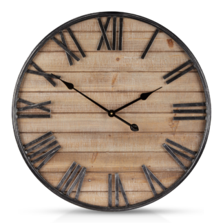 Dotview Large 3D Wooden Wall Clock - DIY Home Style Decor & Art for Living Room, Bedroom - Perfect Home Decoration & Gift